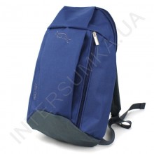 Рюкзак міський молодіжний Wallaby 151 синій з сірим оздобленням