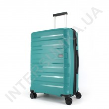 Полипропиленовый чемодан CONWOOD средний PPT002/24 с расширением зелёный (70/84 литра)