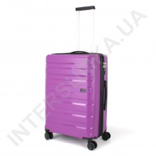 Полипропиленовый чемодан CONWOOD средний PPT002/24 с расширением фиолетовый (70/84 литра)