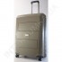 Полипропиленовый чемодан Airtex большой 226/28 бежевый (95 литров) фото 5