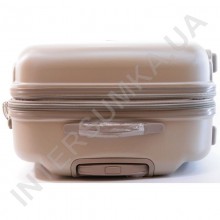 Поликарбонатный чемодан Airtex малый 902/20 цвет шампанское (золотистый) (43 литра)