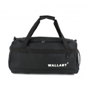 Большая спортивная сумка с карманом для обуви Wallaby 3060 черная