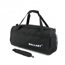 Велика спортивна сумка з кишенею для взуття Wallaby 3060 чорна