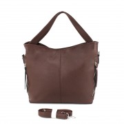 Вместительная женская сумка-хобо Voila 510201 коричневая
