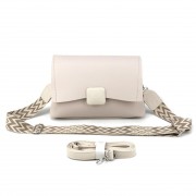 Небольшая женская сумка кросс-боди из экокожи Voila 57046220-53 бежевая Небольшая женская сумка кросс-боди из экокожи Voila 57046220-53 бежевая