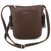 Сумка мессенджер женская из экокожи Voila 678177 коричневая