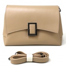 Небольшая каркасная сумка женская кросс-боди Voila 548198 бежевая