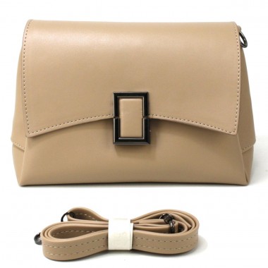 Заказать Небольшая каркасная сумка женская кросс-боди Voila 548198 бежевая в Intersumka.ua
