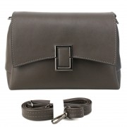 Небольшая каркасная сумка женская кросс-боди Voila 548192 серая