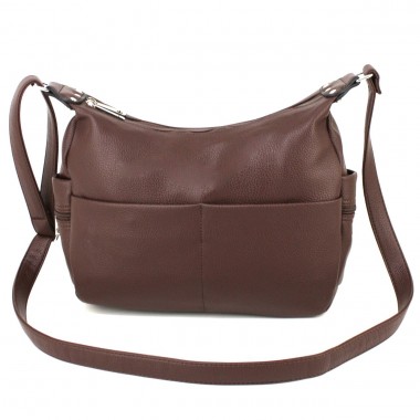 Заказать Вместительная сумка-хобо Voila 70915 коричневая в Intersumka.ua