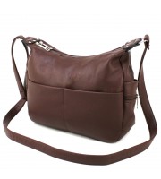 Вместительная сумка-хобо Voila 709151 коричневая