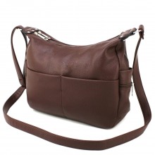 Вместительная сумка-хобо Voila 70915 коричневая