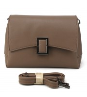 Небольшая каркасная сумка женская кросс-боди Voila 548196 мокко