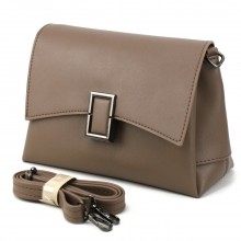 Небольшая каркасная сумка женская кросс-боди Voila 548196 мокко Небольшая каркасная сумка женская кросс-боди Voila 548196 мокко