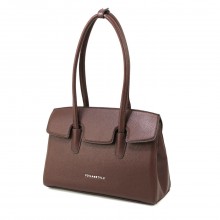 Каркасная женская сумка Voila 583151 коричневая Каркасная женская сумка Voila 583151 коричневая