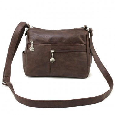 Заказать Женская сумка кросс-боди Voila 528338 коричневая в Intersumka.ua