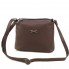 Женская сумка кросс-боди из натуральной кожи Borsacomoda 822037 коричневая