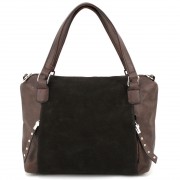 Повсякденна жіноча сумка Voila 50233806 коричнева з натуральним замшем