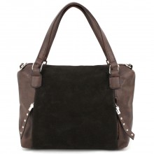 Повседневная женская сумка Voila 50233806 коричневая с натуральным замшем