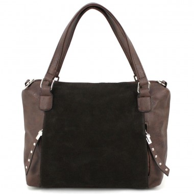 Заказать Повседневная женская сумка Voila 50233806 коричневая с натуральным замшем в Intersumka.ua