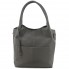 Повседневная вместительная женская сумка-хобо Voila 50676 серая