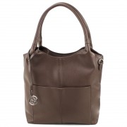 Повседневная вместительная женская сумка-хобо Voila 50677 коричневая Повседневная вместительная женская сумка-хобо Voila 50677 коричневая