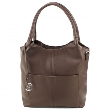 Заказать Повседневная вместительная женская сумка-хобо Voila 50677 коричневая в Intersumka.ua
