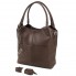 Повседневная вместительная женская сумка-хобо Voila 50677 коричневая фото 1