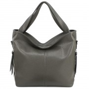 Вместительная женская сумка-хобо Voila 510241 серая