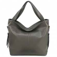 Вместительная женская сумка-хобо Voila 510241 серая