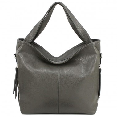 Заказать Вместительная женская сумка-хобо Voila 510241 серая в Intersumka.ua