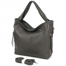 Вместительная женская сумка-хобо Voila 510241 серая