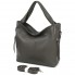 Вместительная женская сумка-хобо Voila 510241 серая фото 1