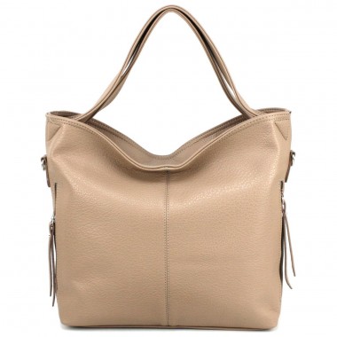 Заказать Вместительная женская сумка-хобо Voila 510242 бежевая в Intersumka.ua