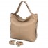 Вместительная женская сумка-хобо Voila 510242 бежевая фото 1