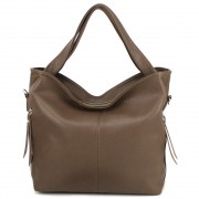 Вместительная женская сумка-хобо Voila 510243 коричневая