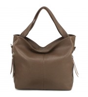 Вместительная женская сумка-хобо Voila 510243 коричневая