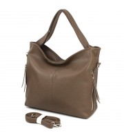 Вместительная женская сумка-хобо Voila 510243 коричневая