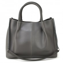 Вместительная женская сумка из экокожи Voila 546524241 серая