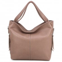 Вместительная женская сумка-хобо Voila 510244 розовая