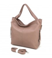 Вместительная женская сумка-хобо Voila 510244 розовая