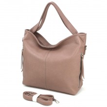 Вместительная женская сумка-хобо Voila 510244 розовая