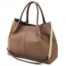 Вместительная женская сумка из экокожи Voila 5466877 коричневая