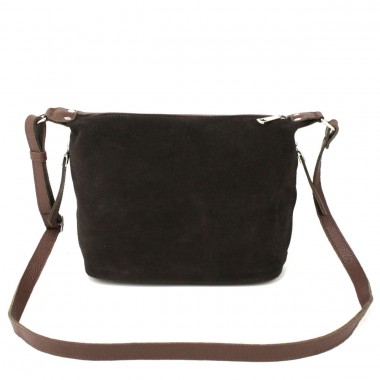 Заказать Сумка женская кросс-боди из натуральной кожи с натуральной замшей Borsacomoda 80903706 коричневая в Intersumka.ua