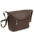 Сумка женская кросс-боди из натуральной кожи с натуральной замшей Borsacomoda 80903706 коричневая фото 4