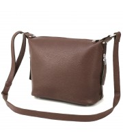 Сумка женская кросс-боди из натуральной кожи Borsacomoda 809037 коричневая