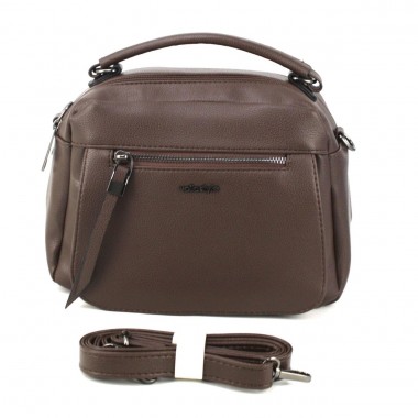 Заказать Небольшая сумка кросс-боди Voila 55077 коричневая в Intersumka.ua