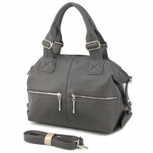 Классическая женская сумка из экокожи на плечо Voila 562158 серая