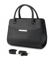 Классическая деловая сумка с жестким каркасом Voila 7951-1 черная