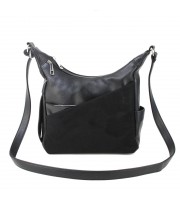 Повседневная женская сумка Voila 58415022239 черная с замшей